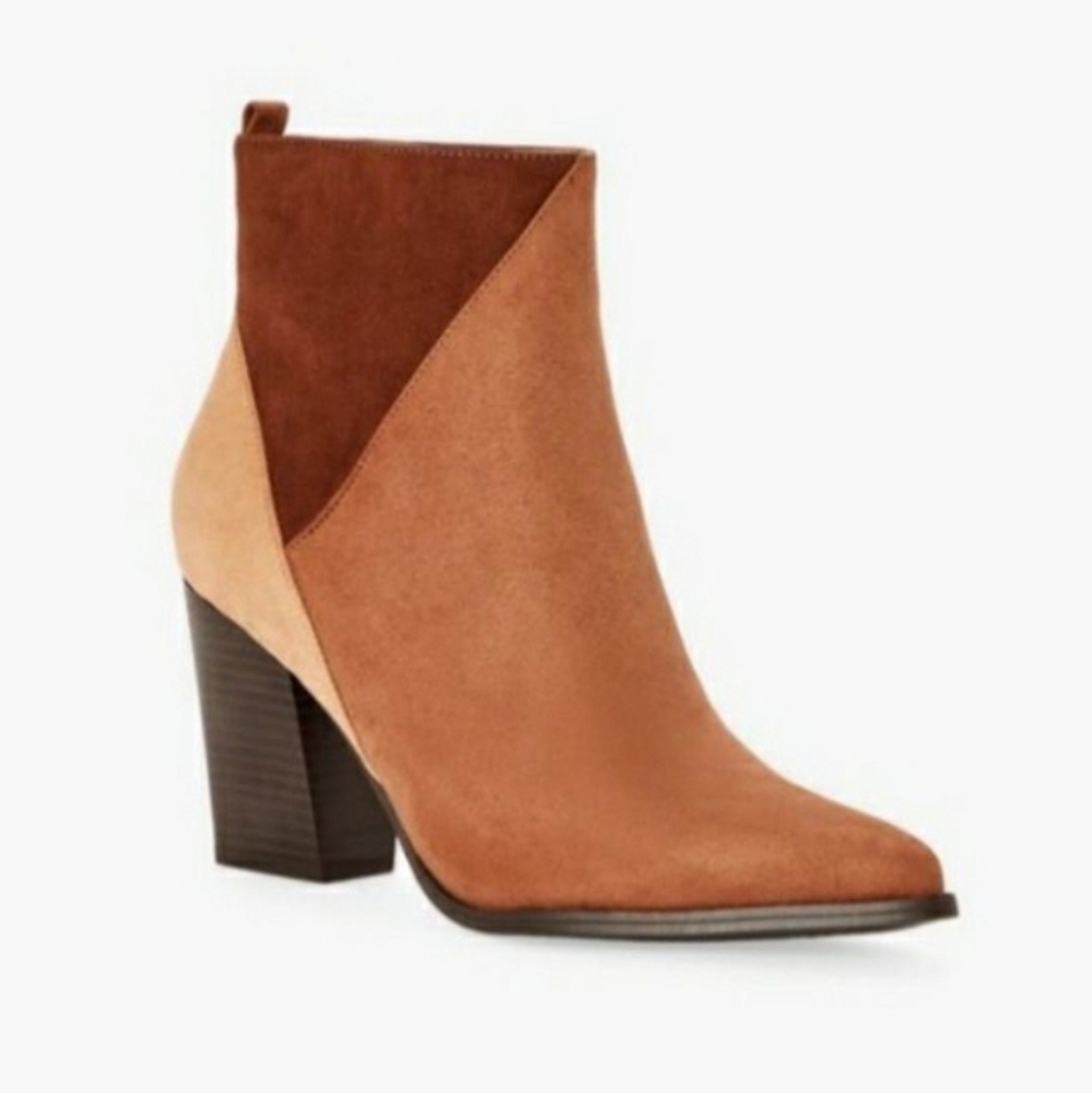 Kit Tan Multi Heeled Booties - Size 8.5 MSRP $64